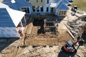 the image shows how bourgeois gives pool installation services